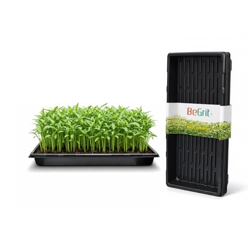 BeGrit 5ピース 苗ポット 苗トレイ 苗箱 水耕栽培ポット 苗箱 発芽植物輸送 多肉植物 種まきトレー 便利で丈夫 ガーデニング 苗トレー