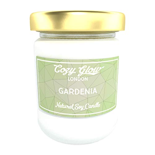 Bougie de soja Gardénia Cosy Glow en verre Taille L idée cadeau maison