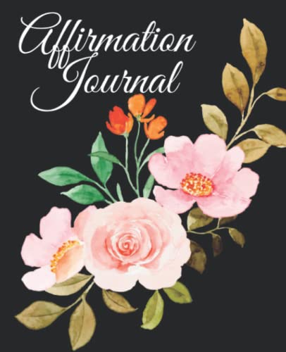Carnet de notes pages vierges 19x23cm style affirmation journal