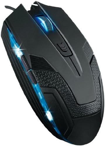 Midio M109 USB wired Optical Mouse mice Cool ergonomics 1000 dpi game lol design mice.Fast moving accurate positioning 6 button ---My Life For games! Black