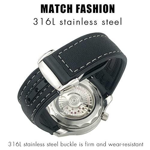 Bracelet Silicone 21mm Orange pour Omega Seamaster GMT d'Exception - 4