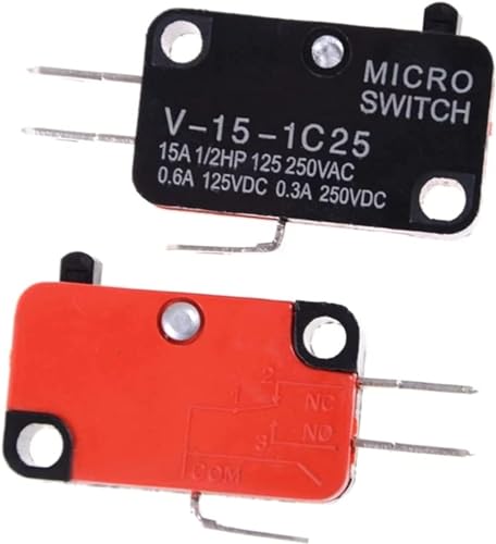 Bouton de porte micro-ondes SPDT V-15-1C25 avec coupure nette de sécurité 16A