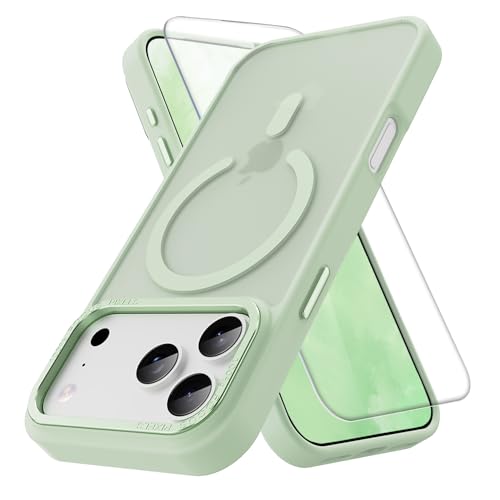 PinLiSheng Magnetic for iPhone 17 Pro Max/18 Pro Max Case Matcha Green