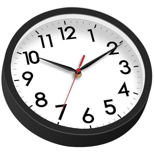 Akcisot Wall Clock, Modern Small Wall Clocks Battery Operated 8 Inch, Silent Non-Ticking Analog Classic For Office, Home, Bathroom, Kitchen, Bedroom thumb #7