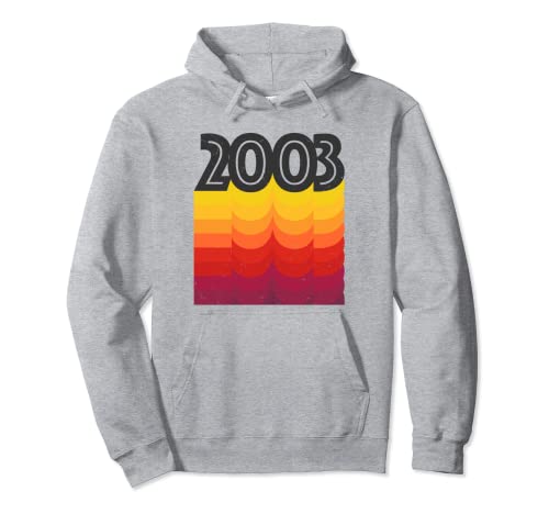 Estilo Vintage Cumpleaños 2003 Sudadera con Capucha