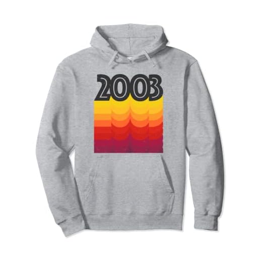 Estilo Vintage Cumpleaños 2003 Sudadera con Capucha