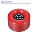 M METERXITY 8 Pack Roller Skate Wheels - Quad Skates Wheels with Bearing Installed & 2 Toe Stoppers Apply to Outdoor Double Row Skating (58x32mm, 82A, Red)