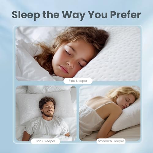 Almohada de espuma viscoelástica ajustable tamaño estándar miniatura 3