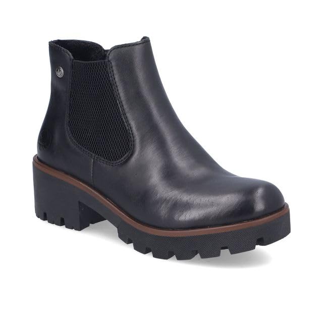 Bottines Chelsea Rieker 79265 pour femme en noir taille 38
