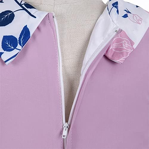 Cosplay Life Floral Dress for Girls and Young Adults Fashion Flower Waistline Kids Party Festival Dress Ages 5-9 Years Old (Onion, 9YRS) — view 5