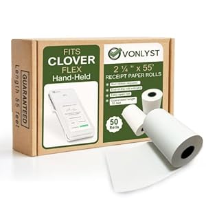 Thermal Paper Roll for Clover Flex ...