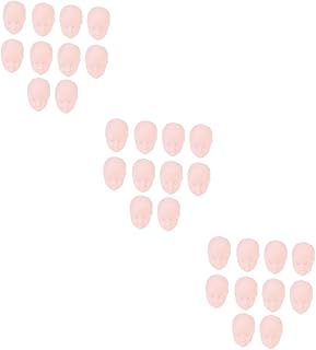 FOMIYES 30 Peças Bonecas Lol Bjd Boneca Em Massa Lol Boneca Mini Bonecas De Silicone Cabeça De Boneca 3D Cabeça De Boneca Peças De Bonecas Articuladas Cabeça De Boneca DIY Cabeça De