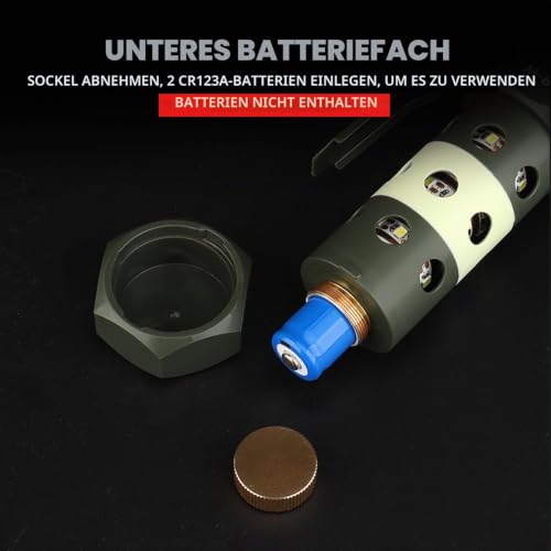 Gunyoo Airsoft Flashbang Modell Taktische Handgranate Spielzeug Outdoor Camping Notlicht für Paintball Kampf CS Schlacht Spiel Militär Cosplay Requisiten Feld Training