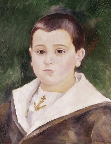 Cuadro de Renoir de niño marinero, lienzo clásico emotivo para decoraciones del hogar 60x90