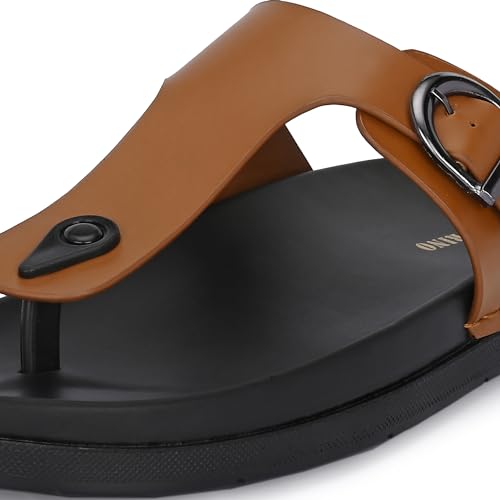 Image of Centrino Men's Cushion Sliders /Slippers | PU Padding on The Footbed | Bounce Back Technology | Comfortable & Lightweight | Waterproof & Everyday Flip Flops for Gents (7328)