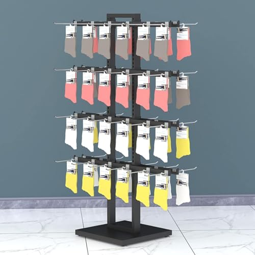 Étagères commerciales pour boutiques optimisant le rangement de chaussettes