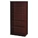 Bush Business Furniture Series C Tall 5 Shelf Bookcase in Mahogany, Large Bookshelf for Home and Professional Office
