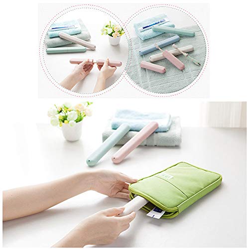 4 Pack Travel Toothbrush Case, Nexcurio Portable Breathable Toothbrush Holder For Travel/Camping/School/Home #TOP6