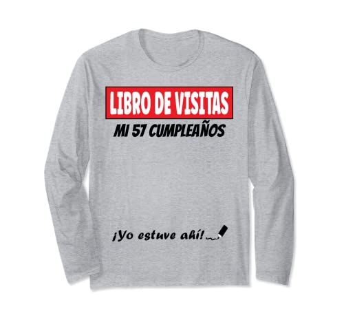 Libro De Visitas - 57 Años Cumpleaños Divertido Regalo 1964 Manga Larga