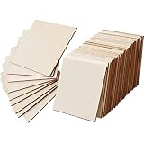 50 PCS Wood Squares 4x4 Inch Unfinished Wood Blanks Squares Wood Sheets Wood Coasters for Crafts Scr