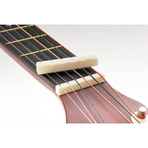 Musiclily Pestana Nut em Osso para Violão Clássico,DJ-05 52x6x9mm (2 Peças)