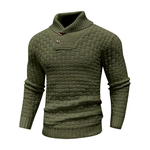 Pull en tricot pour homme CHUNOTU col montant chic