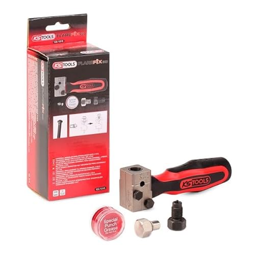 KS Tools 122.1215 FLAREFIXeco 4,75 mm Universal-Bremsleitungs-Bördelgerät-Satz, 4-tlg