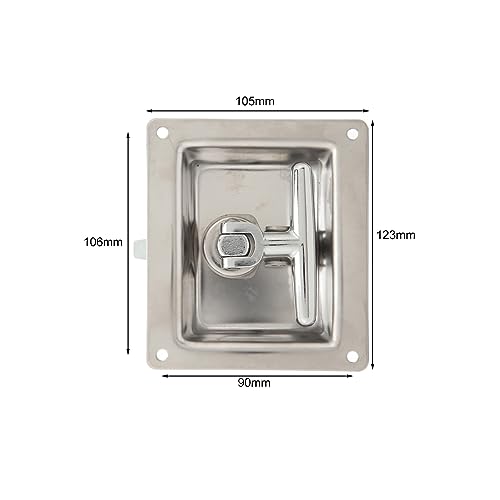 Fechadura De Maçaneta Dobrável Em T, Operação Conveniente E Durável, Mantém A Segurança Giratória, D