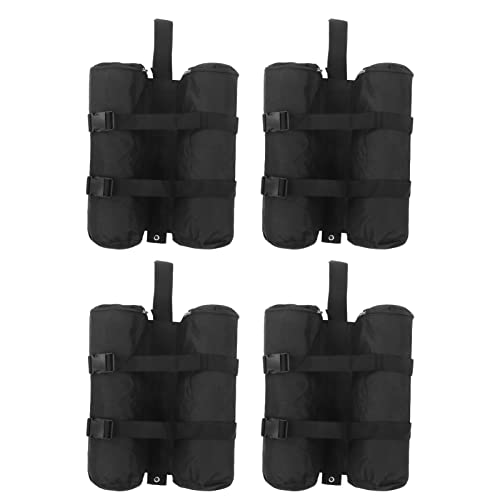 Tent Sand Bag, 4pcs Sandbag Canopy Heavy Duty Oxford Cloth Weight Sand Bags Portable Weight Bags for Pop Up Canopy Tent for Outdoors Camping Hiking (M)