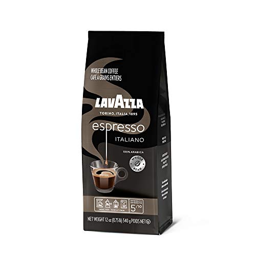 Image of Lavazza Espresso Italiano Whole Bean Coffee 100% Arabica Rich-bodied Medium roast with delicious, fragrant flavor and aromatic notes, 12 oz soft bag
