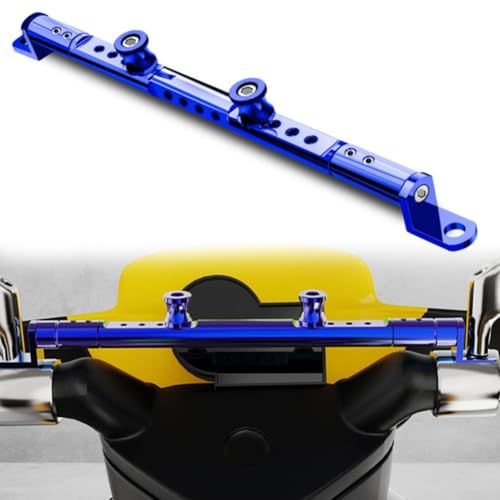 Gdfnmogo - Support de guidon de moto pour ajustement – Levier d'équilibre d'amortisseur de direction en alliage d'aluminium compatible avec la plupart des motos, Dirt Bi (bleu)
