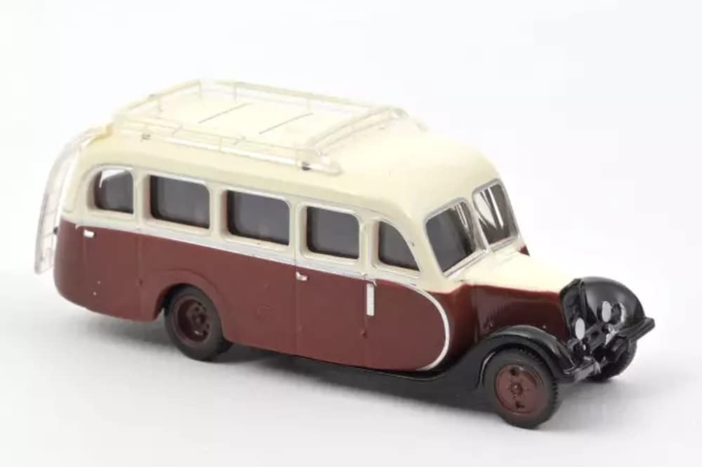 Norev- Citroën U23 Autocar 1947 Cream and Brown 1/87 Miniaturowy, 159923, Niebieski