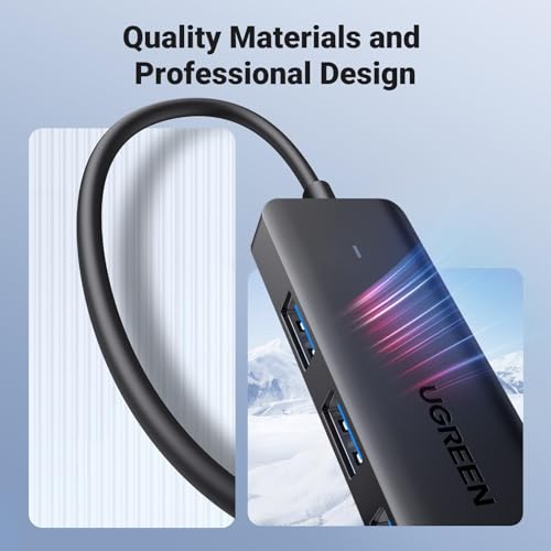 image for UGREEN USB 3.0 Hub, 4 Ports USB A Splitter Ultra-Slim USB Expander for