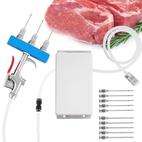MXBAOHENG Electric Meat Injector Gun Pump with Hose, 50W Marinade Syringe