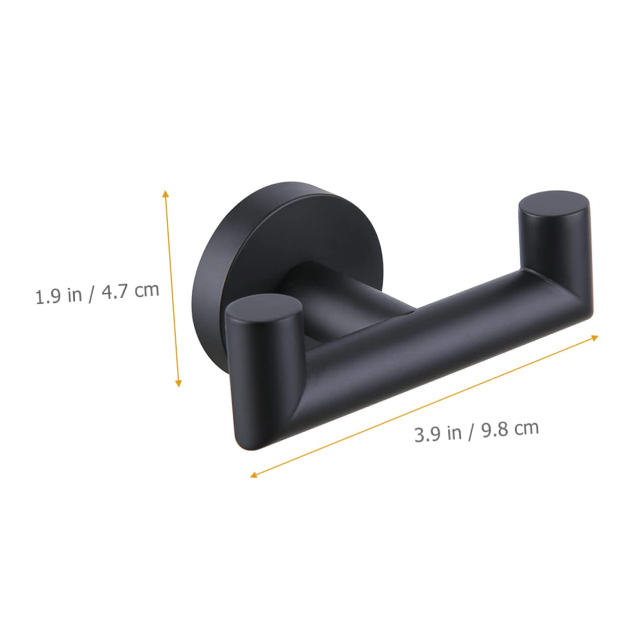 Zerodeko 3piezas Gancho Doble De Toalla De Acero Inoxidable Colgador Práctico Para Cocina y Baño Montaje Pared Diseño Compacto y Resistente Soporte Para Toallas