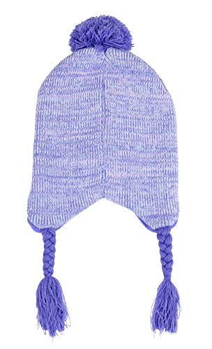 Disney Little Girl's Frozen Winter Hat and Glove Set, Purple, Age 4-73