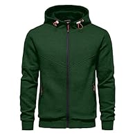Mens Hoodies Sweatshirts Jackts Material - 100% Polyester fleece stays warm and cozy Design - Full zip front with a drawstring hood and front pockets Occasion - Suitable for vocation, work, holiday, gym, jogging, walking, home, date and so on Service...