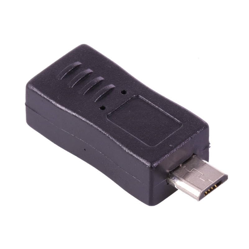 100pcs/lot Micro USB Connector Coupler 5 Pin Micro USB 2.0 Male Plug to Female Jack Socket Extension USB Adapter