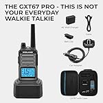 Midland GXT67 PRO GMRS Radio - Two-Way Midland Walkie Talkie - Repeater Capable, IP67 Waterproof, Active Noise Canceling, Hands-Free Operation, 99 Channels, 16-Hour Battery - Image 4