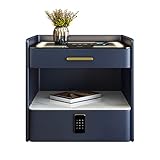 ➤ Side Tables: With slate and tempered glass desktop, which features better wear resistance and also for an easy-maintenance. Comes with 3-color LED backlight (warm/cold/natural). Adjustable lighting effects by simple press touch button.