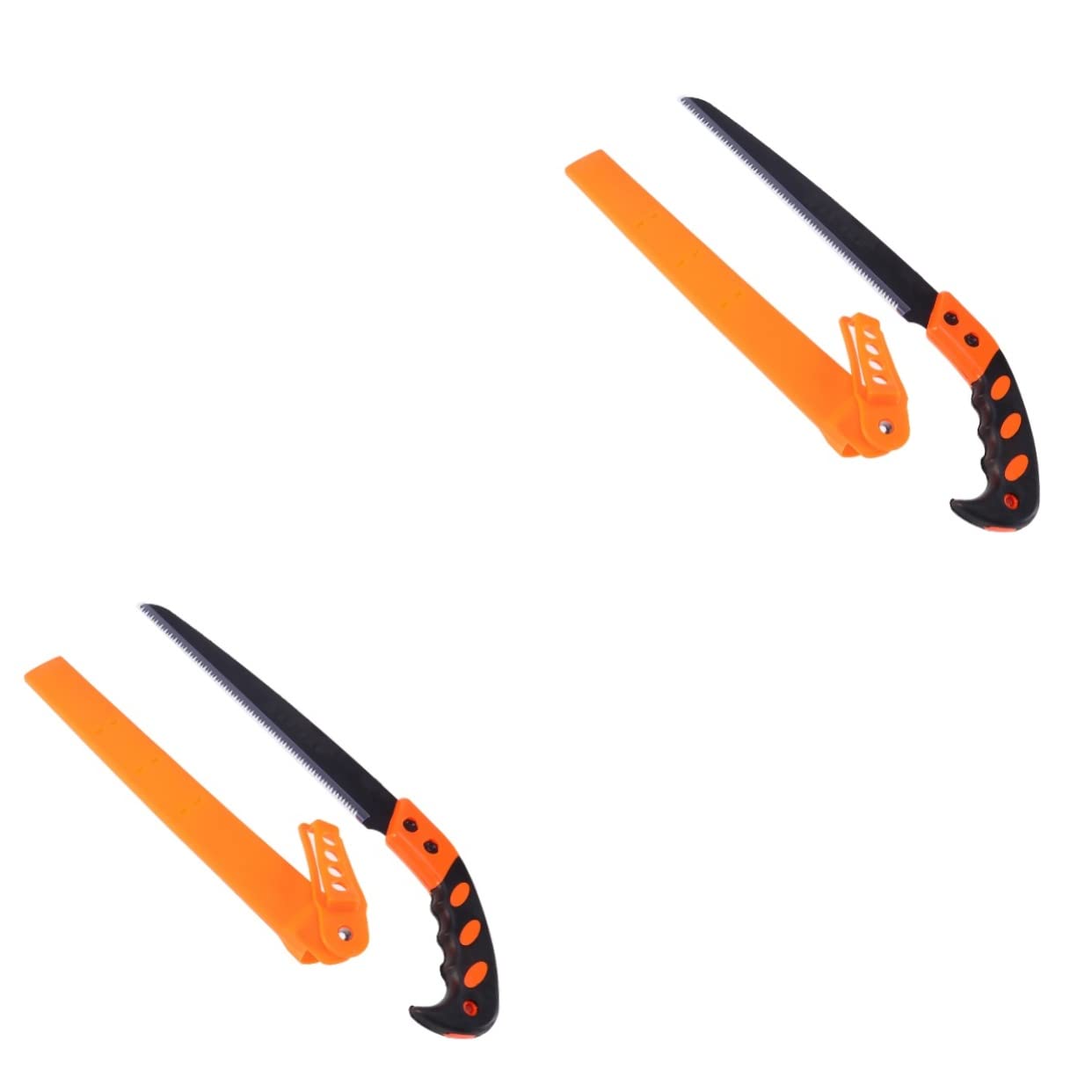 Housoutil 2pcs Gardening Hand Saw Pruning Shears for Cutting Wood Sawing Trimming Tool