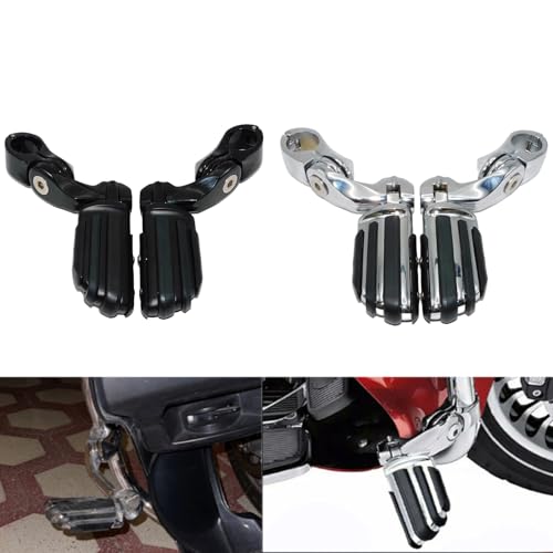 Barre D'autoroute Moto et Cale-Pied Premium Finition Chrome