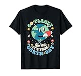 Cute Go Planet Its Your Earth Day 2026 Teacher Kids Groovy T-Shirt