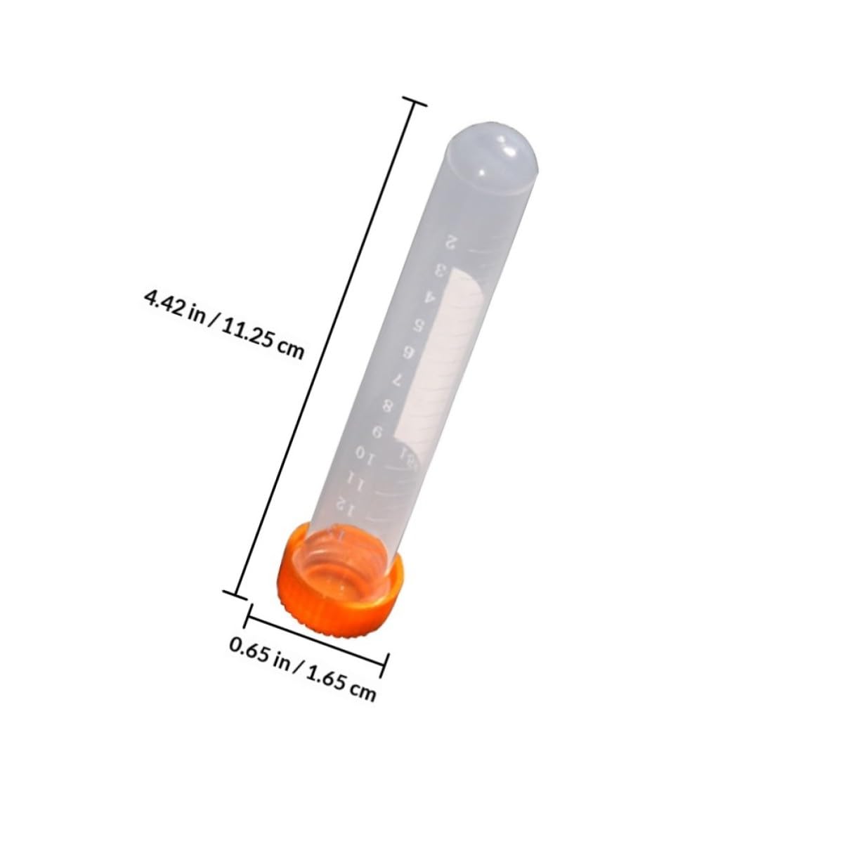Lot de 100 Tubes Centrifuges de Laboratoire 15 Ml en Pe Bouchons à Vis, Faciles à Observer, pour Équipements Hospitaliers et Expérimentations Scientifiques Couleur Aléatoire