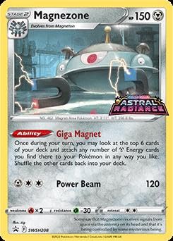 Magnezone SWSH208 Astral Radiance Prerelease Promo Card