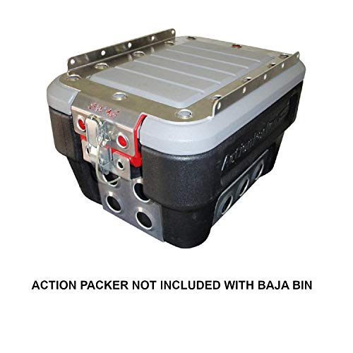 Swag 8 Gallon Rubber Maid Action Packer Baja Bins (Baja Bin Dual Clasp Design Dimple Die Top & Bottom)