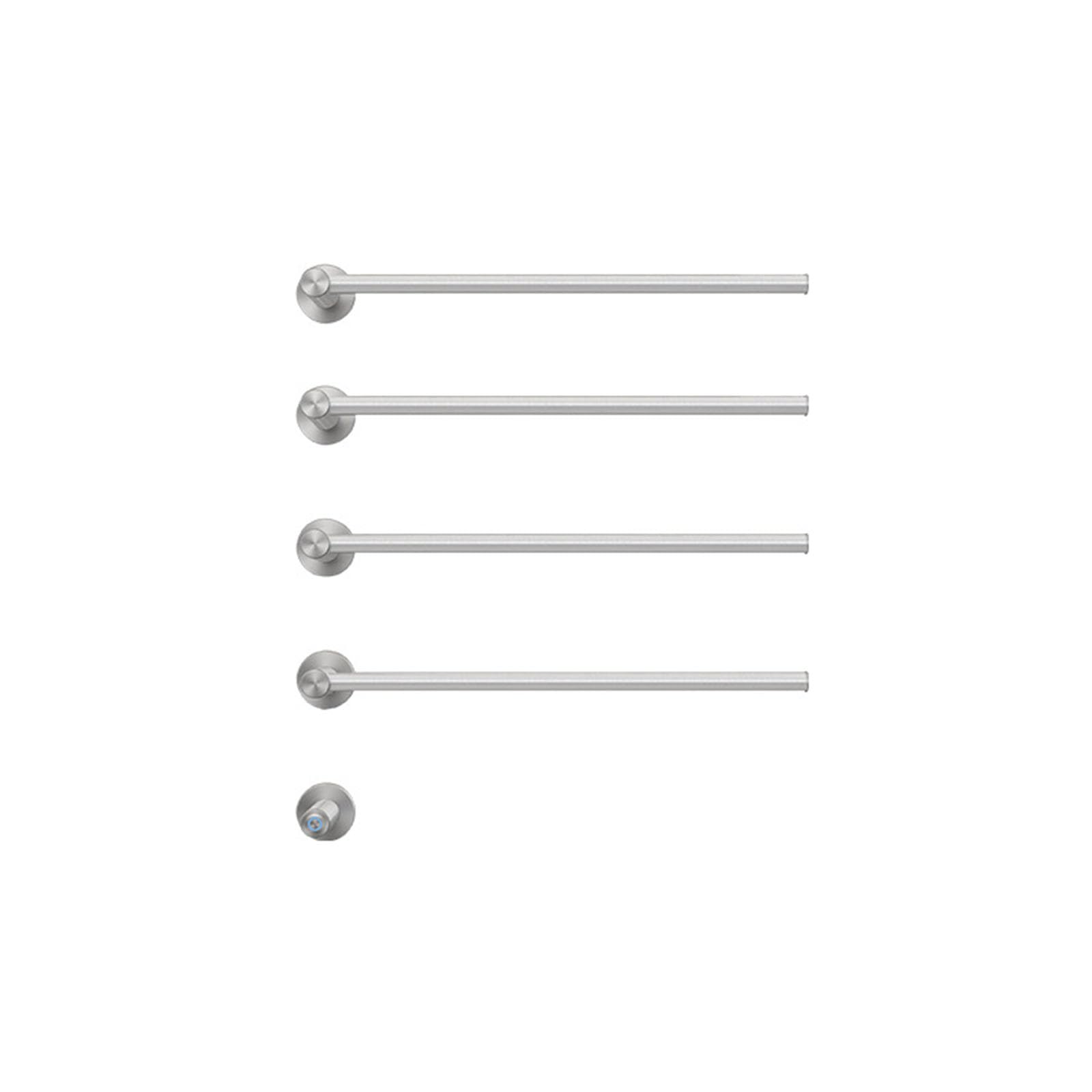 Calentador de toallas de pared con termostato inteligente y 3 barras de acero