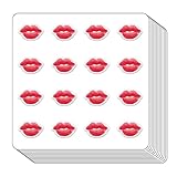 Red Lips Planner Stickers, 0.5in Kiss Stickers for Scrapbooking Calendar Crafting 208-Pack