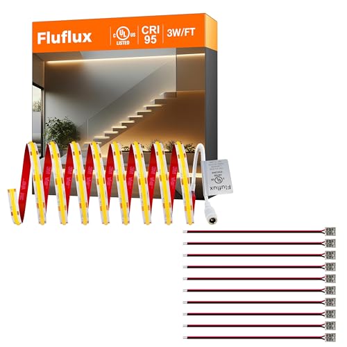 Kit Tira LED Blanco Cálido 3000K 16.4FT 12V COB miniatura 1