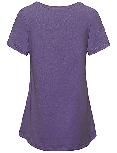 MISS FORTUNE Women's Exercise Tops for Yoga Hiking Running Gym, Moisture Wicking Ladies Workout Clothes, Women Active Shirts2